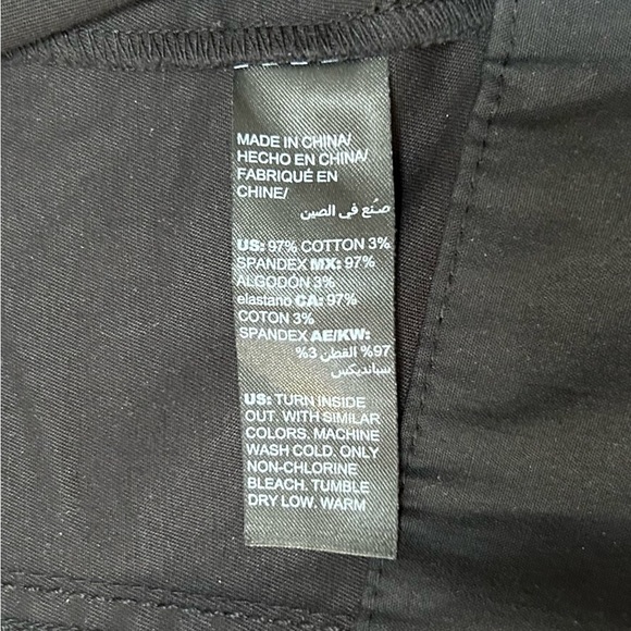 White House Black Market Zip Front Military Jacket Black Size 10 - Picture 7 of 7